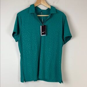 Nike Green Polo Golf Shirt Casual Comfort Size XL NWT